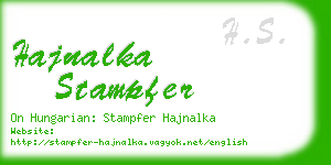 hajnalka stampfer business card